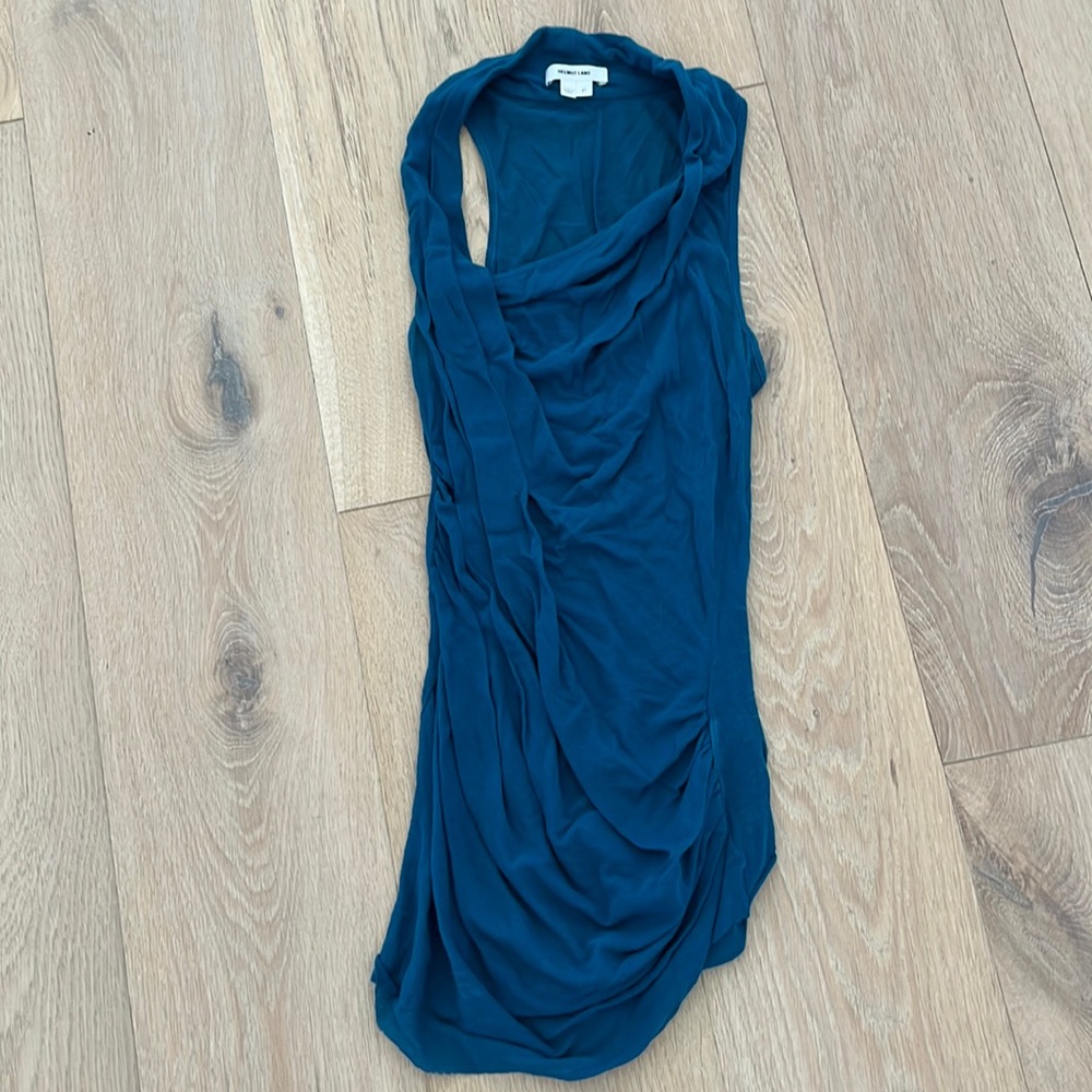 Helmut Lang Draped Sleeveless Top, Size P